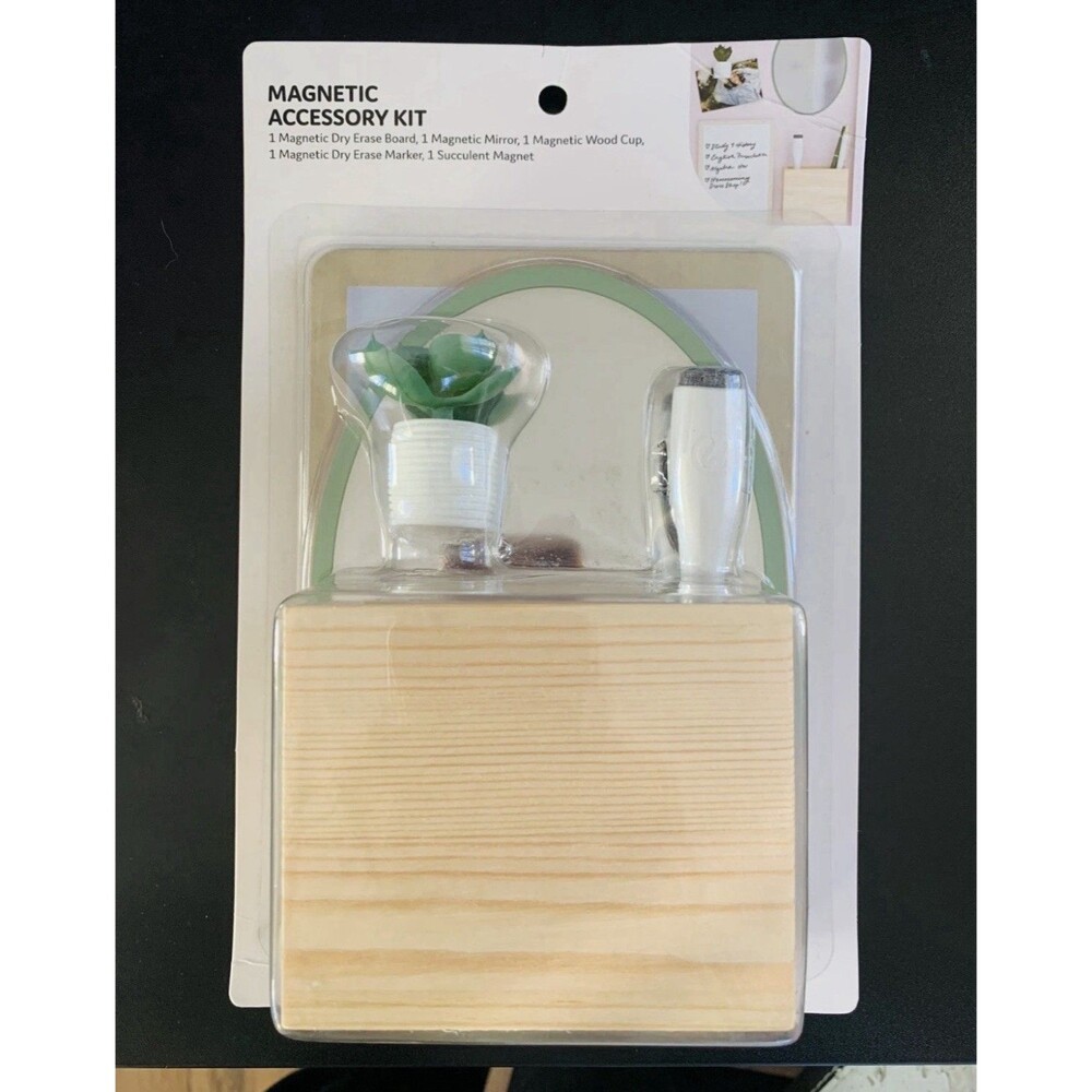 U Brands Magnetic Locker Accessories Kit 5pc Boho Whiteboard Mirror Marker Set